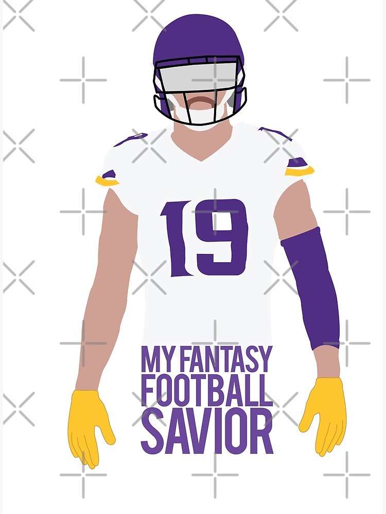 Adam Thielen - Fantasy Savior' Art Print for Sale by Jeffrey Rabin