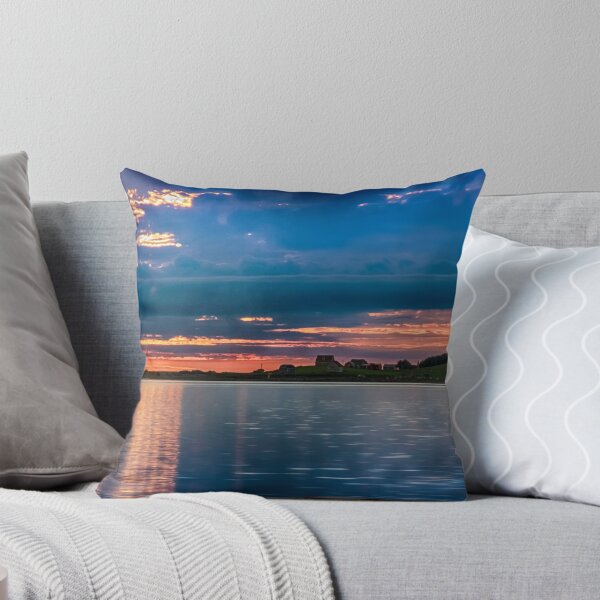 Port Hood Island at Sunset II Throw Pillow