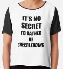 Cheerleading Sport Fan Lover Funny Gift Idea Chiffon Top
