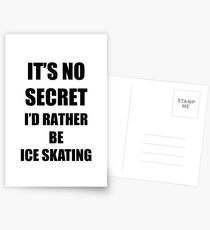 Ice Skating Sport Fan Lover Funny Gift Idea Postkarten