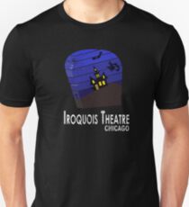Iroquois Theatre Chicago Illinois USA Halloween Haunted Bat Cobweb T-Shirt Unisex T-Shirt