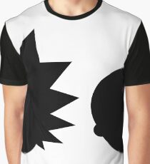 Rick and Morty - Simple Design! - Black Graphic T-Shirt