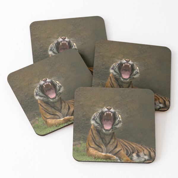 Item preview, Tigers yawning designed and sold by Zina Stromberg.