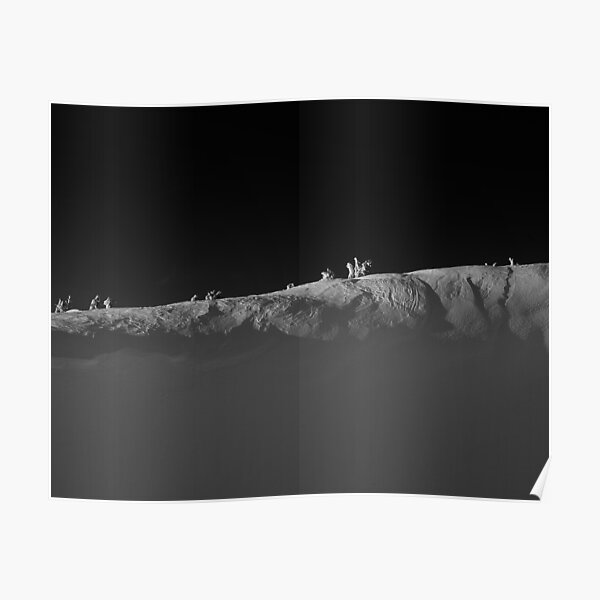 Windy Alpine Ridge in Winter Poster