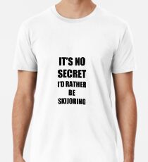 Skijoring Sport Fan Lover Funny Gift Idea Men's Premium T-Shirt