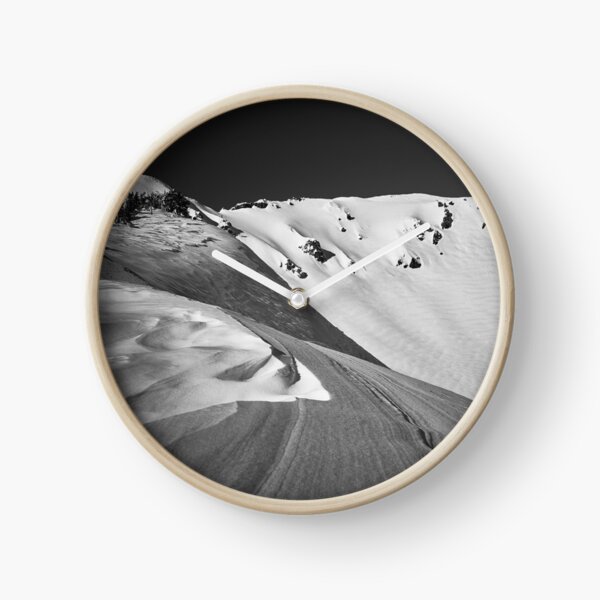Snow Covered Summit of Mt. Bailey, Oregon Clock