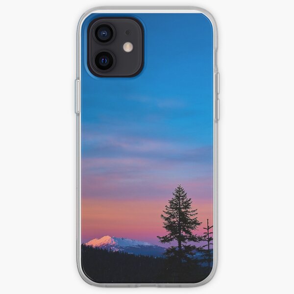 Diamond Peak, Oregon Winter Sunset iPhone Soft Case