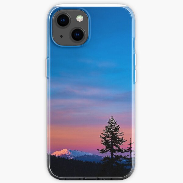 Diamond Peak, Oregon Winter Sunset iPhone Soft Case