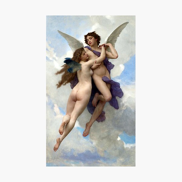 Item preview, Cupid and Psyche - William Adolphe Bouguereau designed and sold by forgottenbeauty.