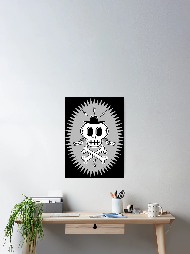 Thumbnail 2 of 3, Poster, Bone Head designed and sold by Ruffmouse.