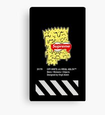 Black White Yelow Off Canvas Print