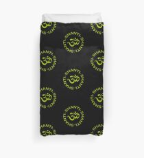 Yoga Shanti Shanti Shanti Om Yoga Duvet Cover