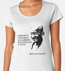 Gandhi Animal Rights Women's Premium T-Shirt