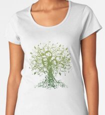 Meditate, Meditation, Spiritual Tree Yoga Women's Premium T-Shirt