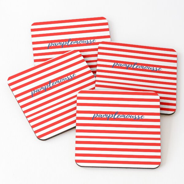 Aperçu de l'œuvre "pamplemousse" lignes horizontales rouges créée et vendue par RachelTintedRed.
