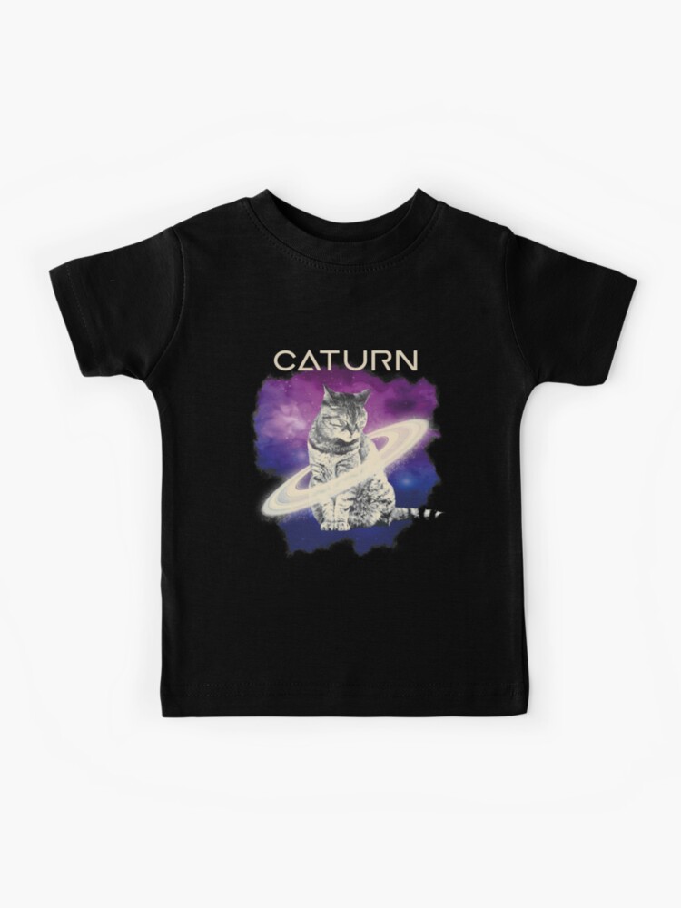 Space Kitty Cat Shirts Boys Galaxy Cats T-Shirts Cat Lovers 