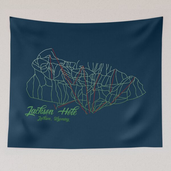 Item preview, Jackson Hole Trail Map designed and sold by ChasingGnarnia.