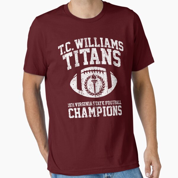Aperçu de l'œuvre Champions de football des Titans de T.C. Williams en 1971 créée et vendue par huckblade.
