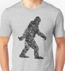 Gone Squatchin in Grunge Distressed Style Unisex T-Shirt