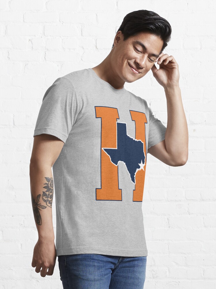 H-town Red Blue Retro Tshirt Rockets T-shirt Oilers Astros 