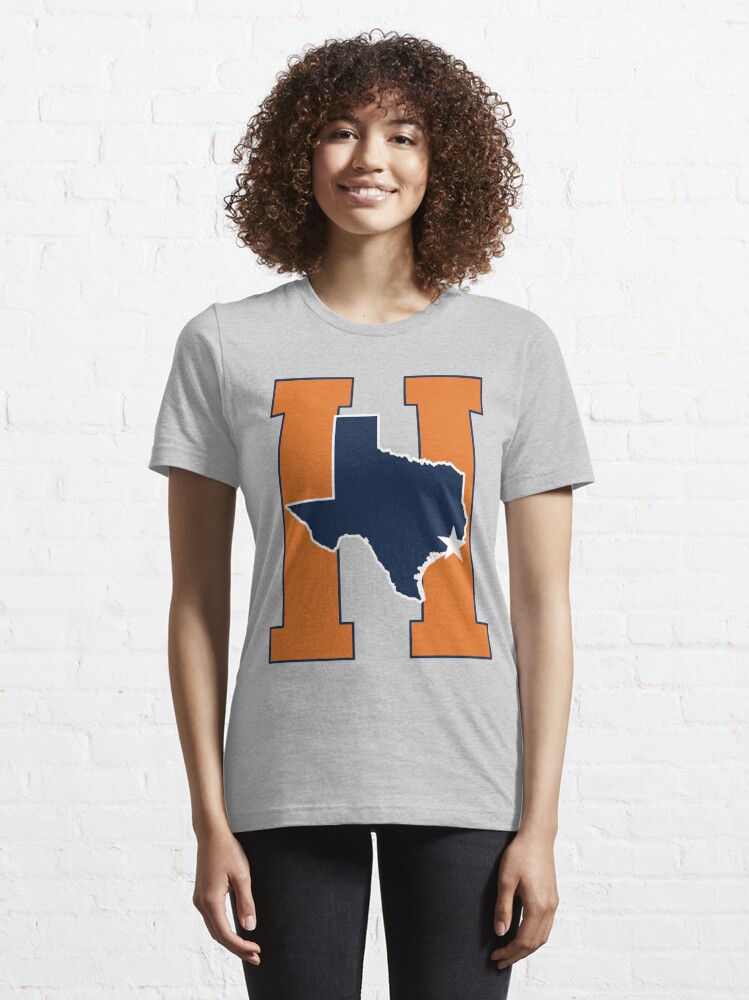 Houston Texas H-Town (Orange/Blue) Essential T-Shirt for Sale by Pelicaine