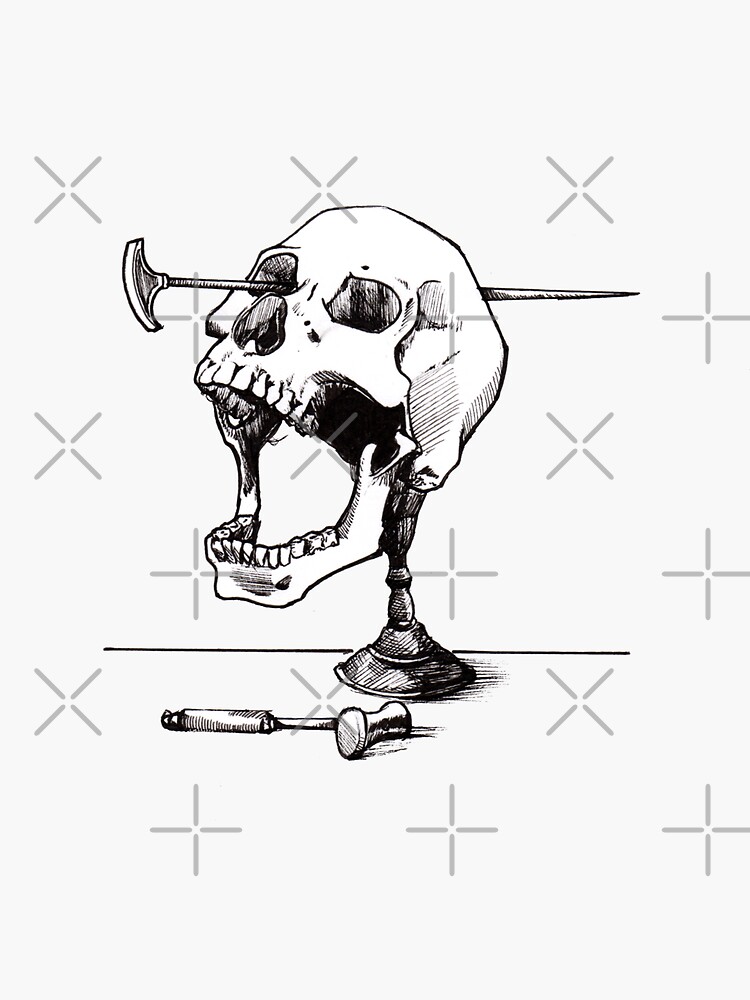 Thumbnail 3 of 3, Sticker, Lobotomy designed and sold by HollyPierson.