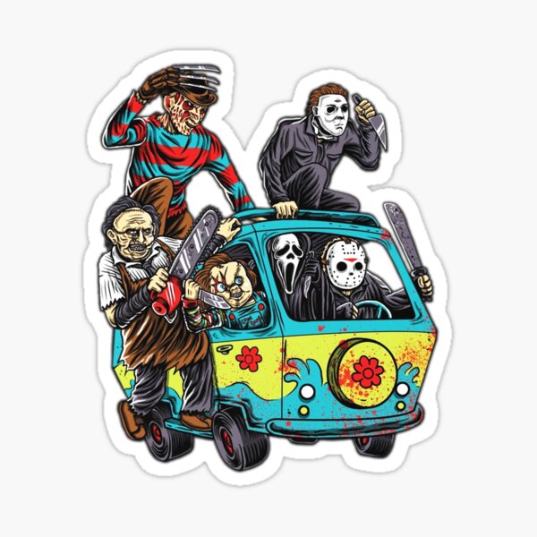 Horror Movie Stickers Redbubble