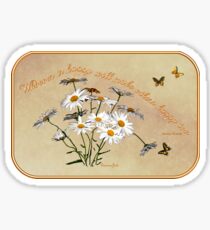 Younger Than Springtime ~ Daisies Sticker
