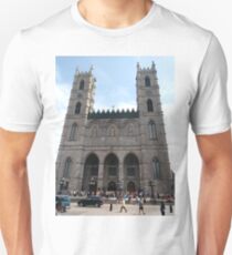 Notre-Dame Basilica, #NotreDameBasilica, #NotreDame, #Basilica, Montreal, #Montreal #City, #MontrealCity, #Canada, #buildings, #streets, #places, #tourists, #architecture, #monuments, #Cathedral Unisex T-Shirt