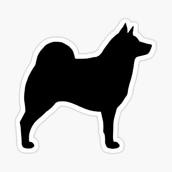 I Love My Norwegian Elkhound Dog Bone Bumper Sticker Decal DB 244