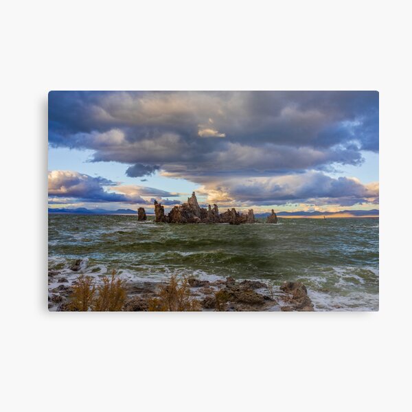 Mono Lake Shipwreck Rock Fall Sunset Metal Print