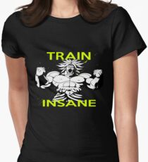 Broly "Train Insane" Tailliertes T-Shirt für Frauen