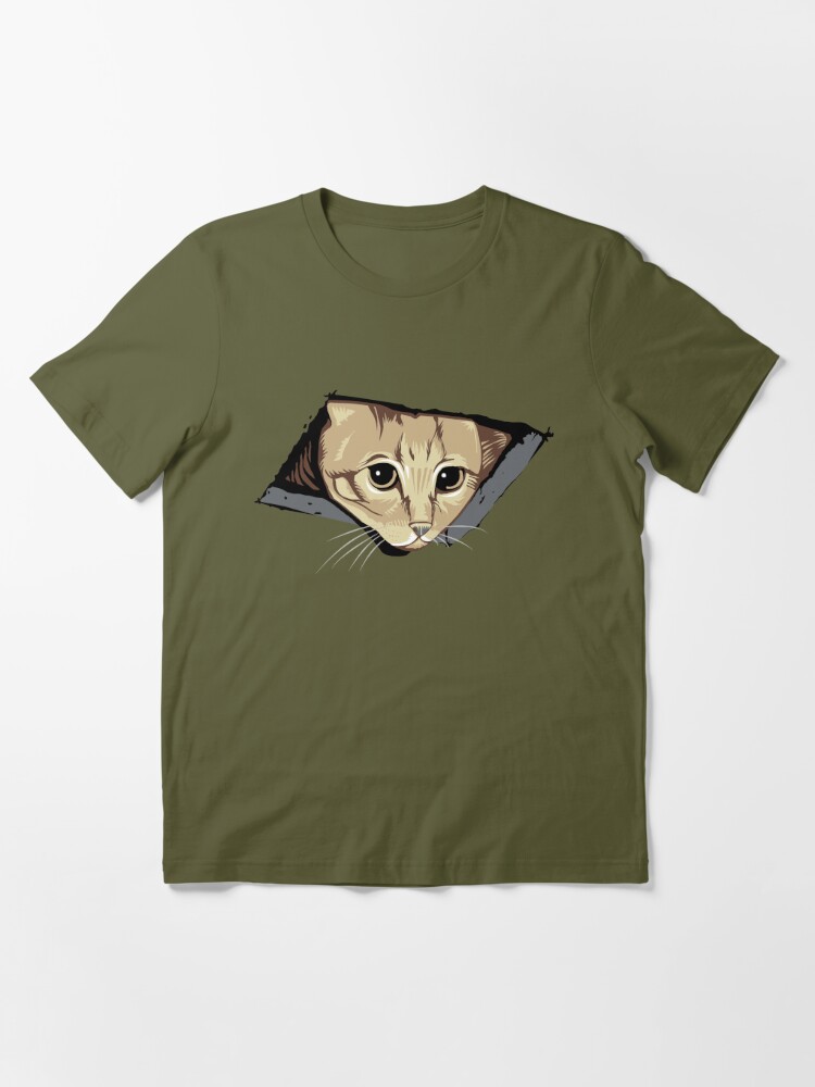 Cat Rebellion - Stylish cat with sunglasses and gold chain Essential  T-Shirtundefined by LV-creator