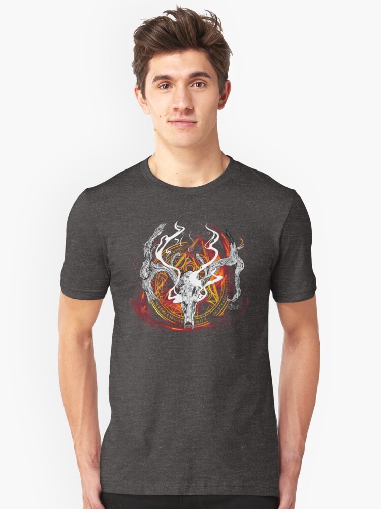 Alternate view of Deer God Slim Fit T-Shirt
