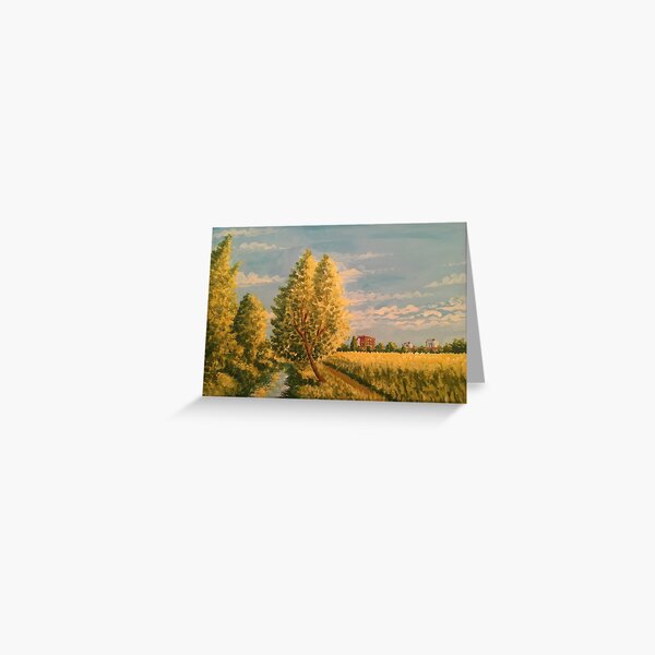 Longford River at Feltham Greeting Card
