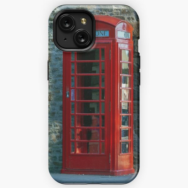 Vintage British Red Telephone Box Monogram Case-Mate iPhone Case