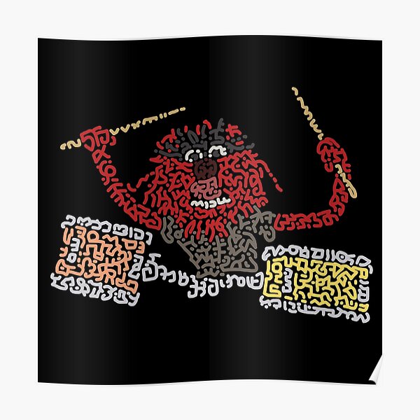 "Animal" The Crazy Drummer of the Muppet Show Poster