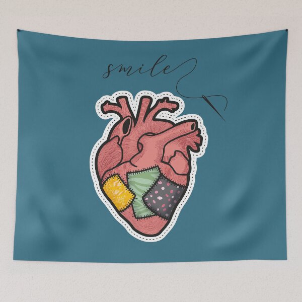 Item preview, corazón smile designed and sold by Miss-Cactus-Art.