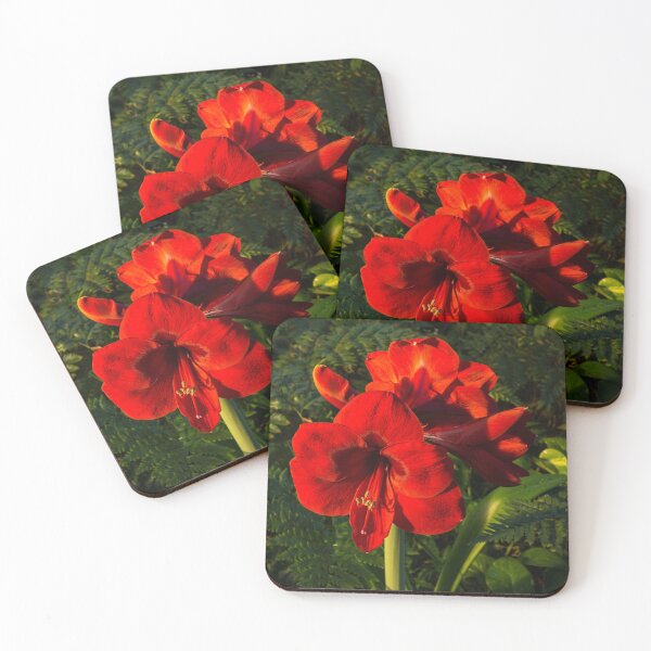 Item preview, Blooming Jewel - Christmas Red Amaryllis Flowers designed and sold by Georgia Mizuleva.