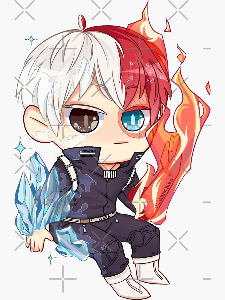 todoroki shouto sticker by juunichiro redbubble