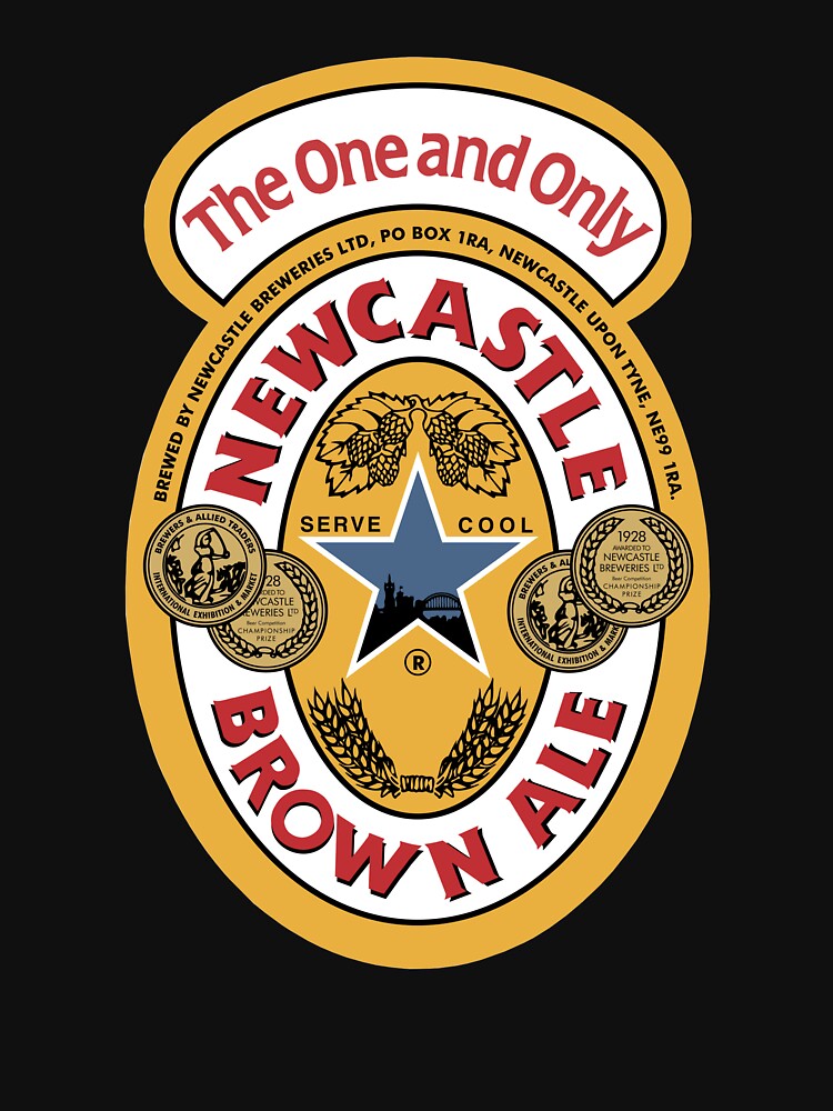 "Newcastle Brown Ale" Tshirt for Sale by fernandobardan Redbubble