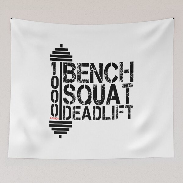 Item preview, 1000 Pounds Bench Squat Deadlift Powerlift Club Fitness Bodybuilder Bodybuilding designed and sold by Basti09.