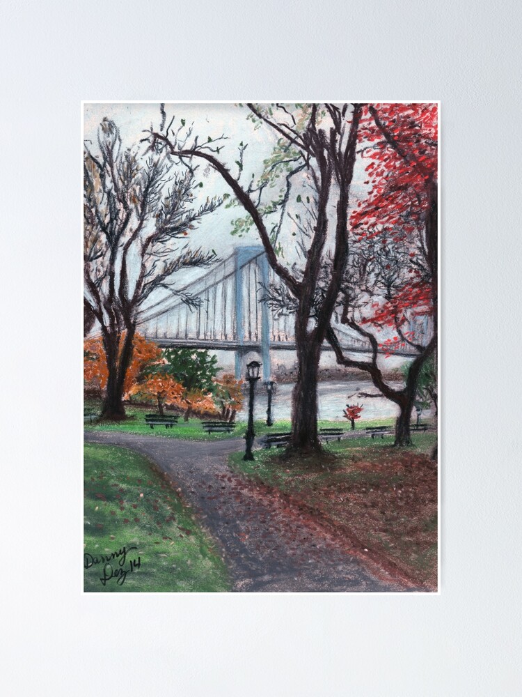 Thumbnail 1 of 3, Poster, Whitestone Bridge designed and sold by DannyDez.