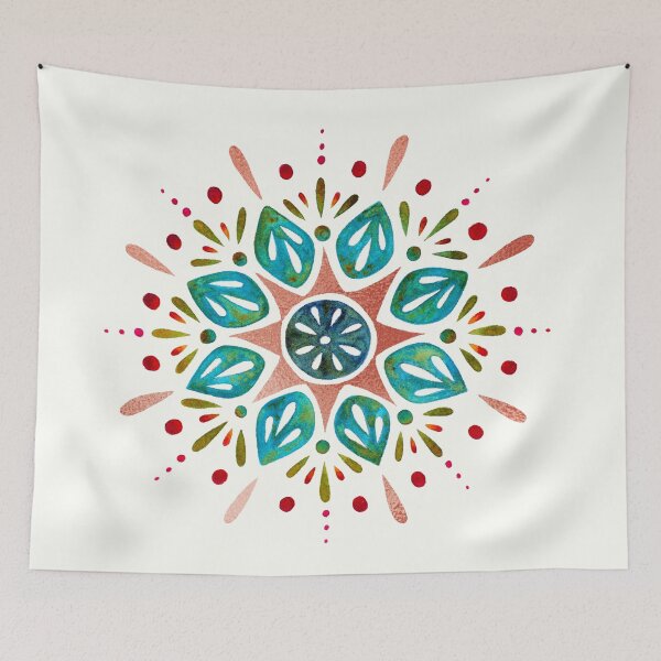 Item preview, Mandala in watercolor and metallic accents designed and sold by FantomFifi.