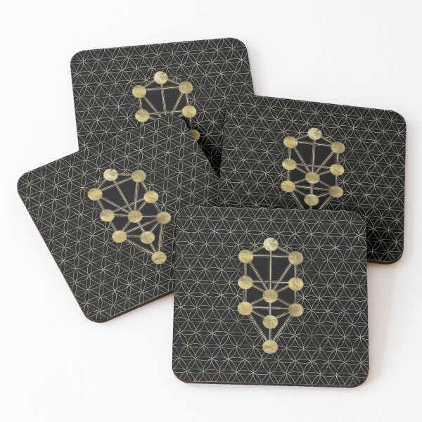 Item preview, Kabbalah The Tree of Life Gold on Black N1 designed and sold by Nartissima.