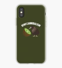 Kiwi Cannibalism Art | Cute Cannibalistic Bird Art Gift iPhone Case