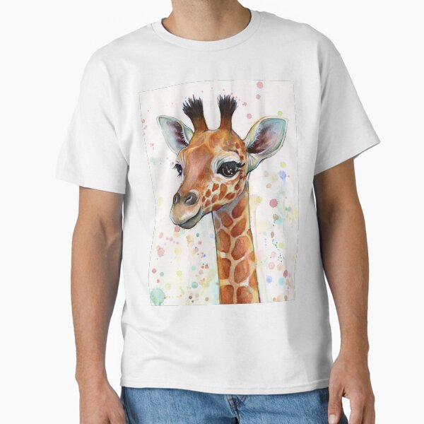 Item preview, Baby Giraffe Watercolor Painting, Nursery Art designed and sold by Olga Shvartsur.