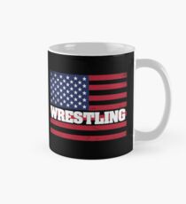 Wrestling USA Flag Design - Wrestling Mug