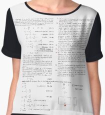 #text #education #research #achievement #facts #time #concepts #ideas #imagination #expertise #wisdom #resourceful #development #Physics Chiffon Top