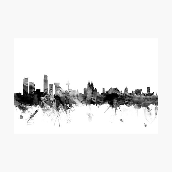Item preview, Liverpool England Skyline designed and sold by ArtPrints.